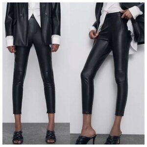 Zara Black Ankle Cropped Pants